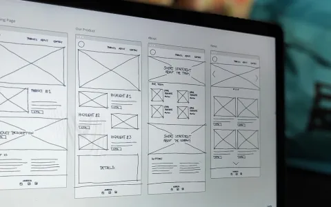 Website wireframe